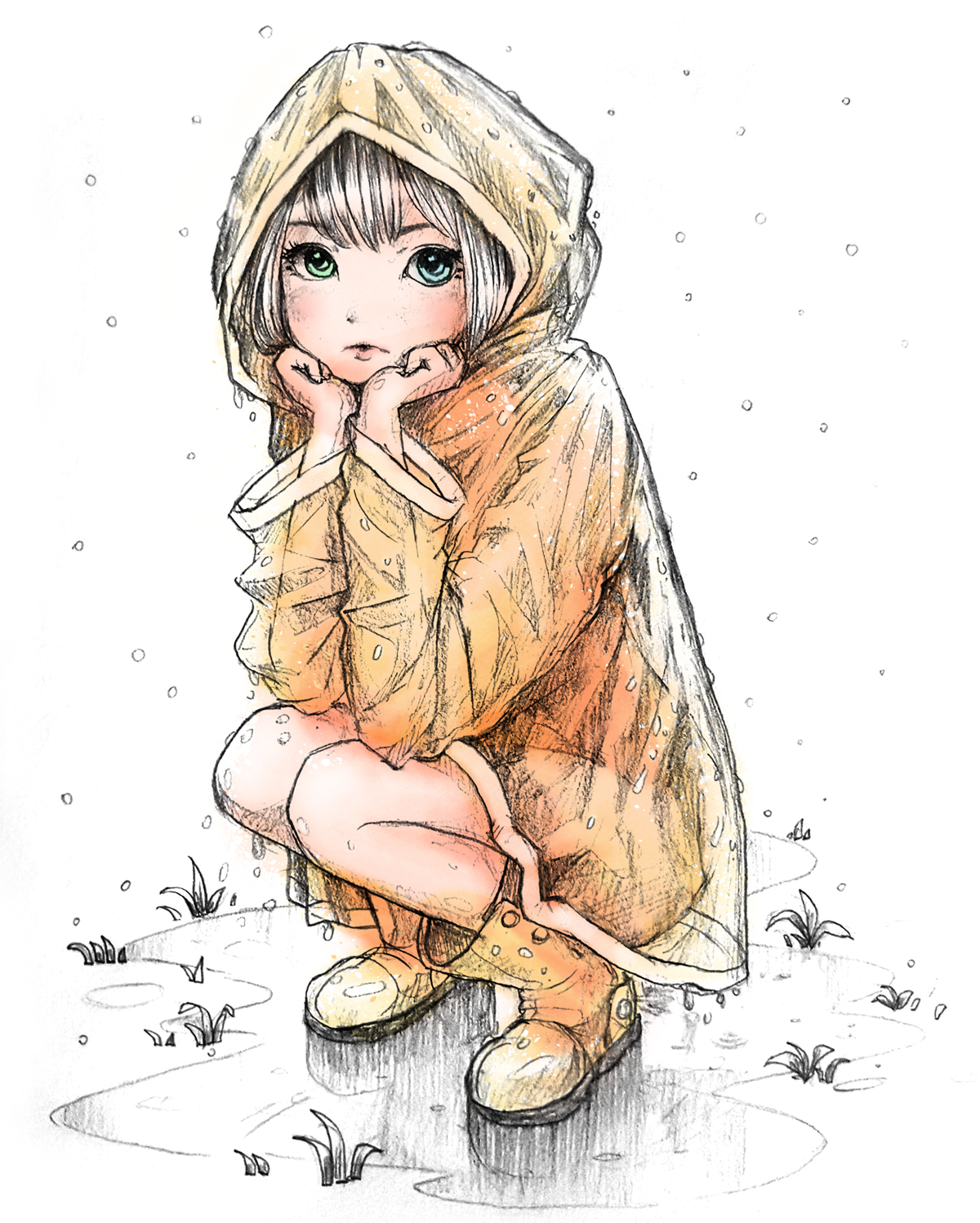 Girl In Raincoat