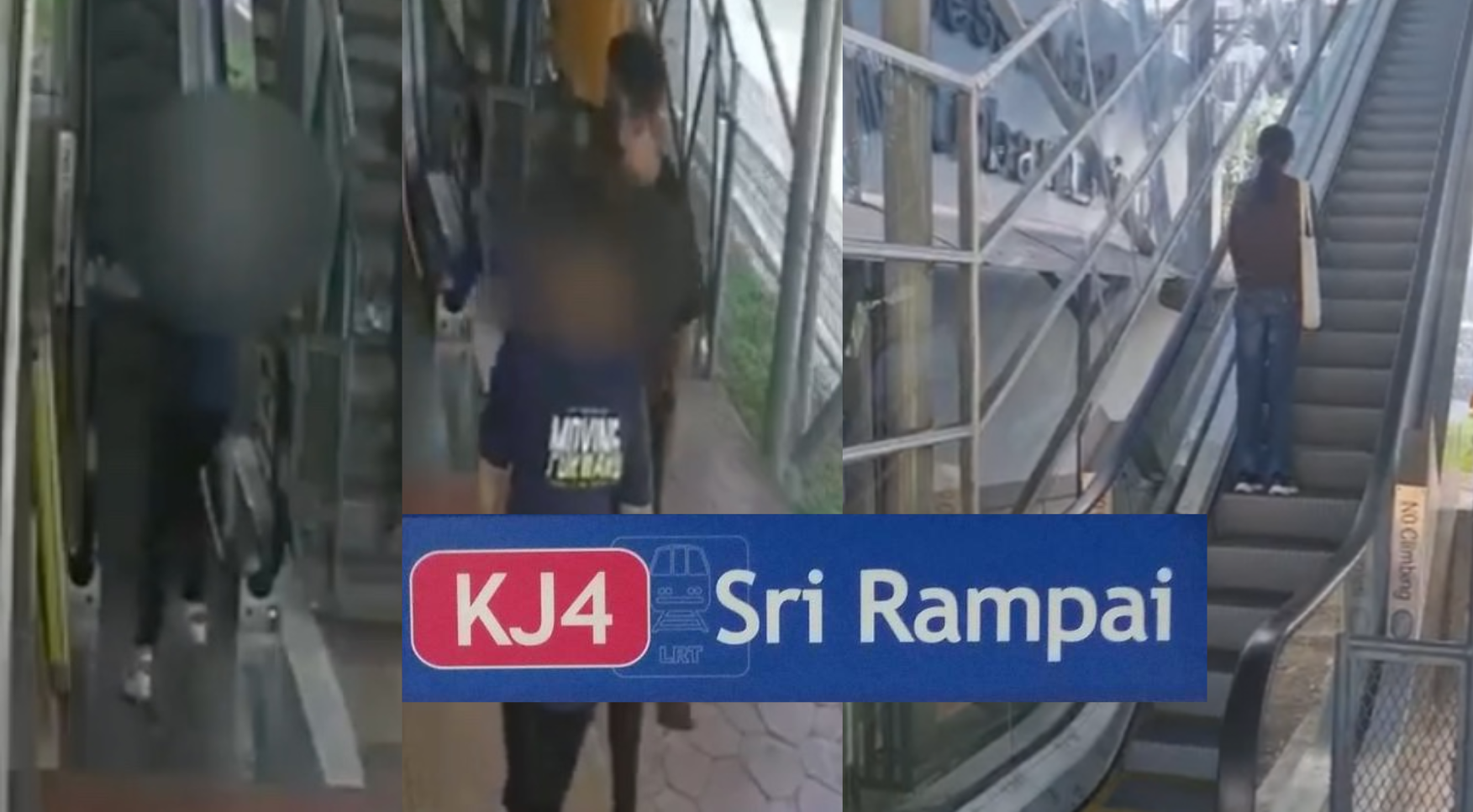 The escalator was only recently fixed and netizens say that DBKL shouldn’t blur the face of the teenager to teach him a lesson. 