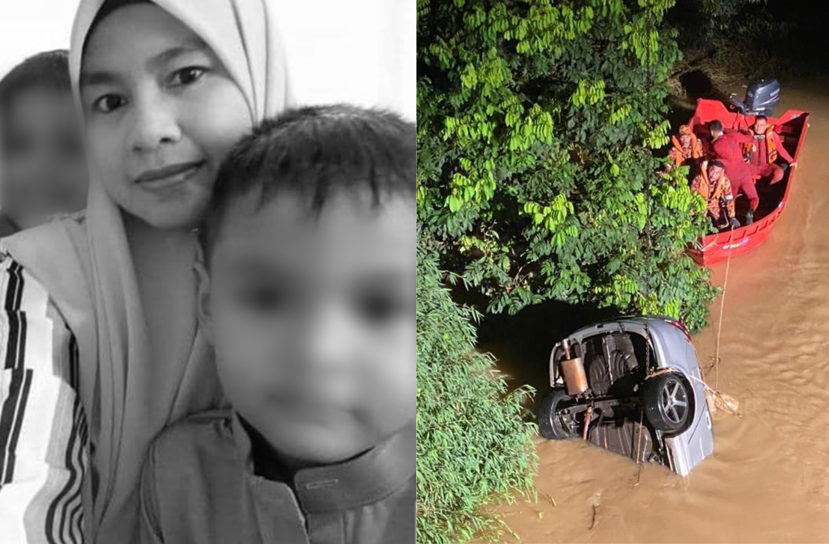 Mother & Two Children Who Plunged Into Sungai Muda Found Hugging Each Other