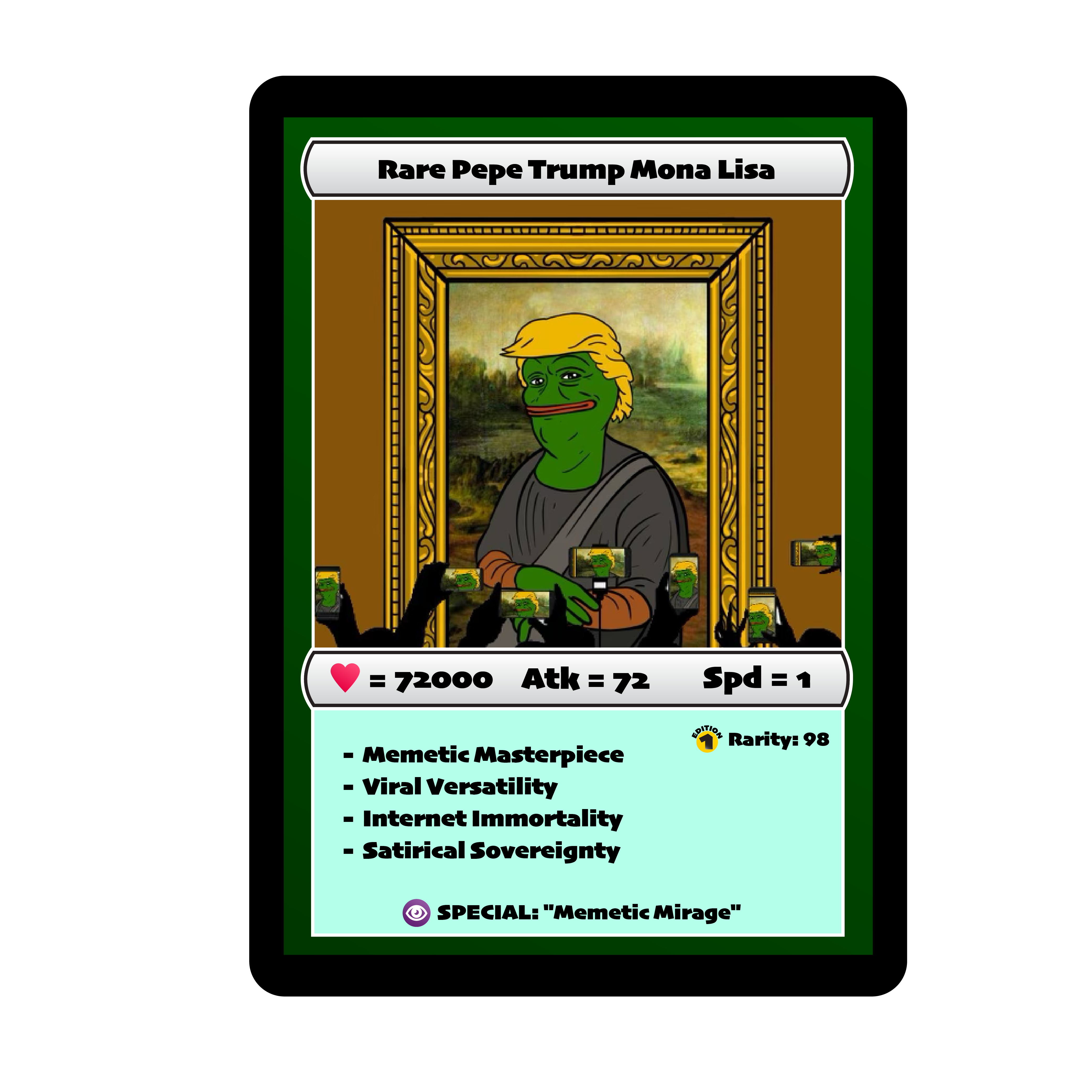 Rare Pepe Trump Mona Lisa