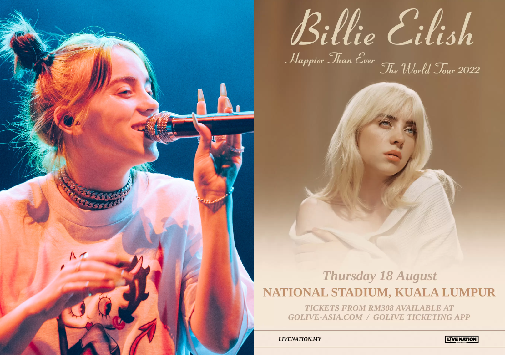 Looks like everyone will be “Happier Than Ever” if they get to see Billie perform live.